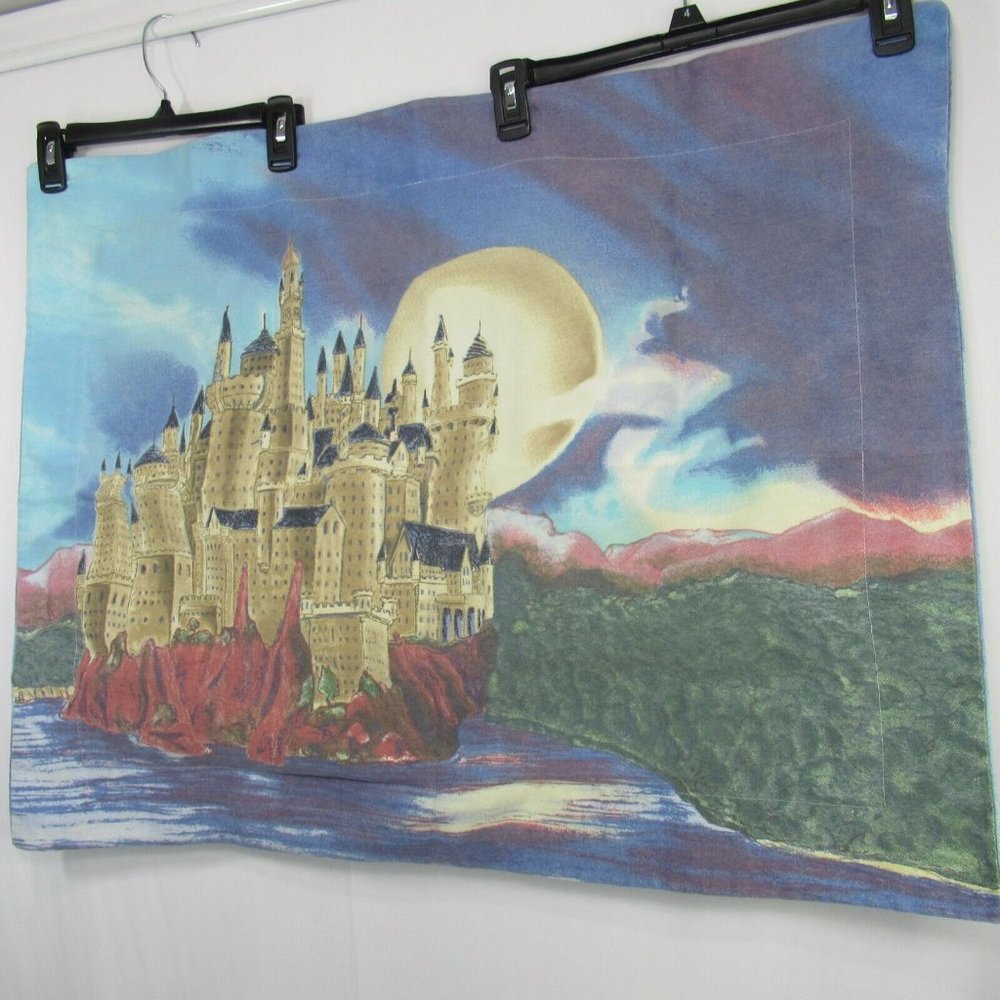 Harry Potter Hogwarts Standard Pillow Sham Cloak of Dreams Blue 24 x 31" Inch